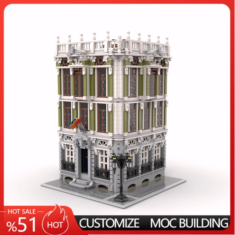 3749PCS European Vintage Mansion Modular City Street View Custom Building Blocks MOC Model DIY Toy Birthday Gift For Collectors
3749PCS European Vintage Mansion Modular City Street View Custom Building Blocks MOC Model DIY Toy Birthday Gift For Collectors