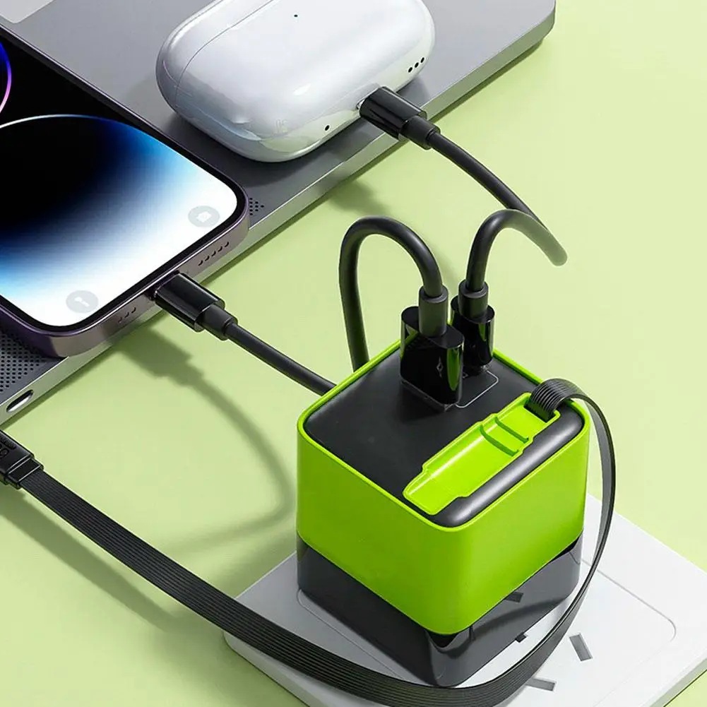 Дорожное зарядное устройство GaN A+C мощностью 65 Вт с выдвижным кабелем и портом TYPEC, подходит для зарядки ноутбуков и мобильных телефонов. N4X5
Дорожное зарядное устройство GaN A+C мощностью 65 Вт с выдвижным кабелем и портом TYPEC, подходит для зарядки ноутбуков и мобильных телефонов. N4X5