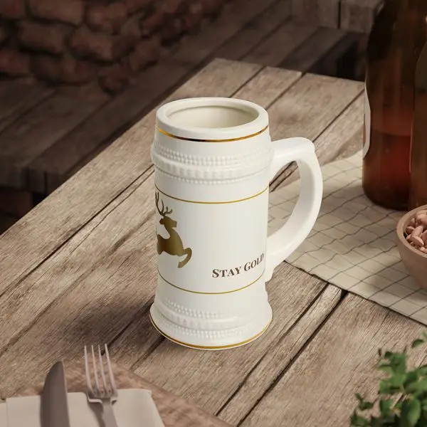 Rustic New York Beer Stein Mug – Gold Accent Ceramic Mug for Oktoberfest and Festive Celebrations
Rustic New York Beer Stein Mug – Gold Accent Ceramic Mug for Oktoberfest and Festive Celebrations