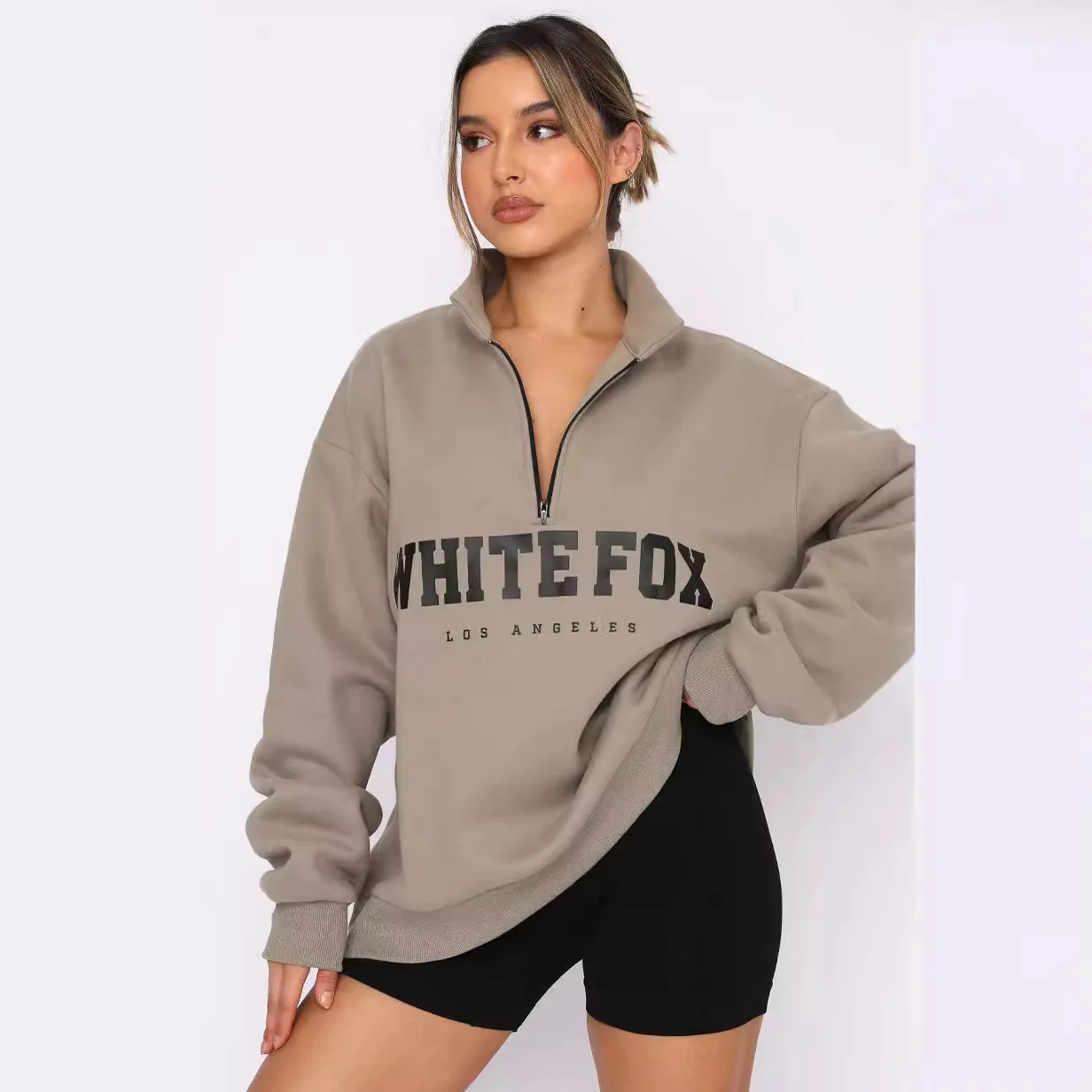 Women Sweatshirt 2024 Autumn/Winter New Casual Versatile Half Open Collar Zipper Printed Long Sleeve Hoodie
Women Sweatshirt 2024 Autumn/Winter New Casual Versatile Half Open Collar Zipper Printed Long Sleeve Hoodie