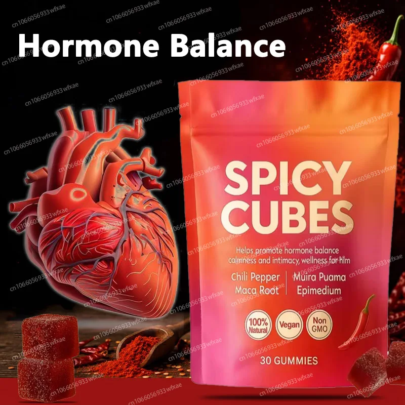 Spicy Cube Gummies Cayenne Pepper Candy - Supports Cardiovascular Health, Pain Relief,Improves Digestion and Blood Circulation
Spicy Cube Gummies Cayenne Pepper Candy - Supports Cardiovascular Health, Pain Relief,Improves Digestion and Blood Circulation