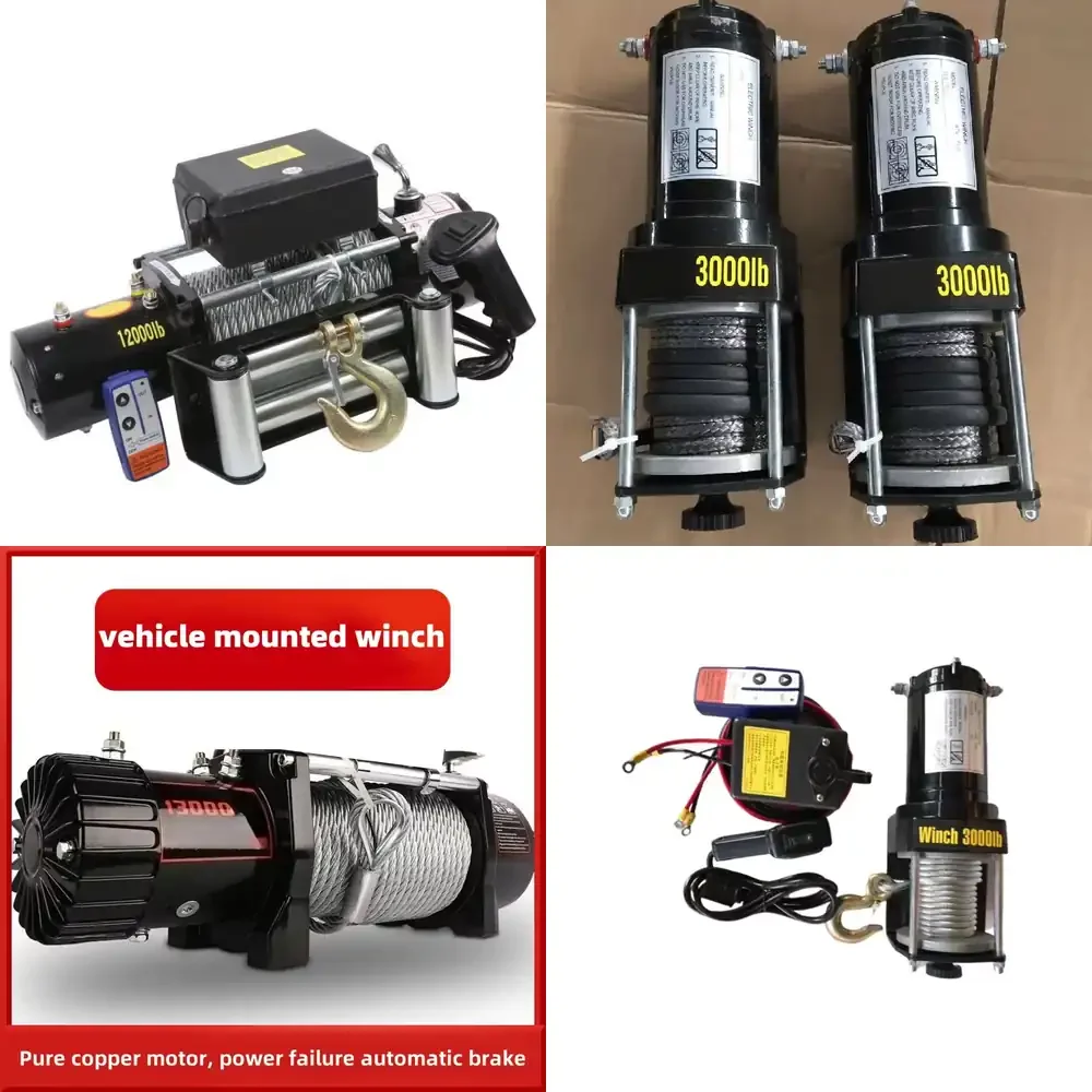 12000lbs Electric Winch Off-Road Vehicles Wireless Remote Control 12v 24v Auto ATV SUV Boat Trailer Steel 38" Wire Rope 3900W
12000lbs Electric Winch Off-Road Vehicles Wireless Remote Control 12v 24v Auto ATV SUV Boat Trailer Steel 38" Wire Rope 3900W