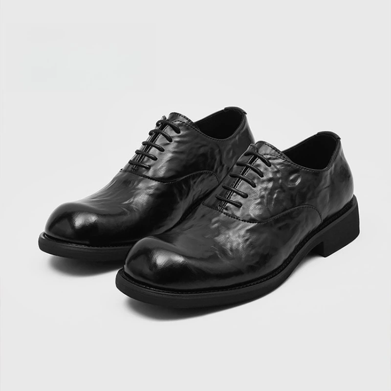 Elegant Mens Black Derby Wedding Shoes Luxury Handmade Breathable 2026 Autumn Outdoor Leather Casual Business Social Shoes Man
Elegant Mens Black Derby Wedding Shoes Luxury Handmade Breathable 2026 Autumn Outdoor Leather Casual Business Social Shoes Man