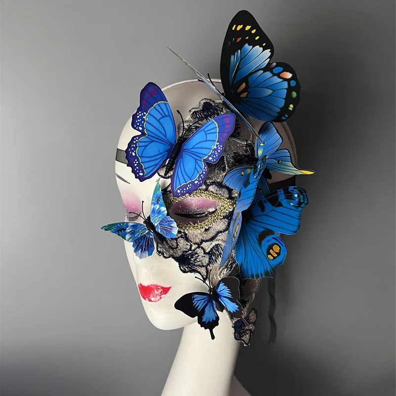 Mask adult half face colorful butterfly decoration retro handmade for Halloween masquerade party performance props Couple style
Mask adult half face colorful butterfly decoration retro handmade for Halloween masquerade party performance props Couple style
