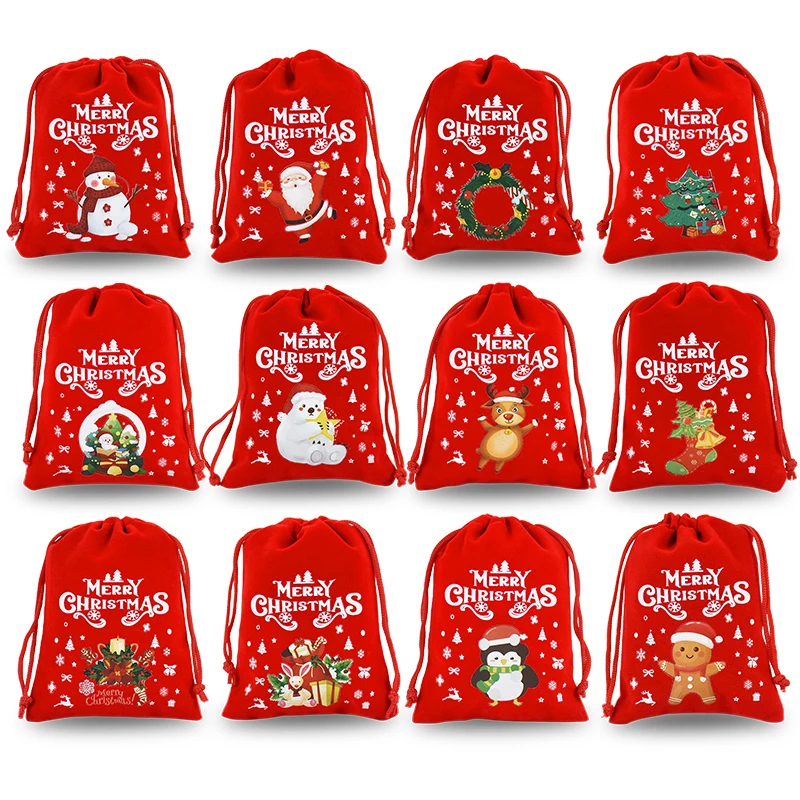 5Pcs 12x9cm Merry Christmas Velvet Bags Red Advent Calendar Xmas Gifts Candy Bags Drawstring Pouch Jewelry Packaging Storage Bag
5Pcs 12x9cm Merry Christmas Velvet Bags Red Advent Calendar Xmas Gifts Candy Bags Drawstring Pouch Jewelry Packaging Storage Bag