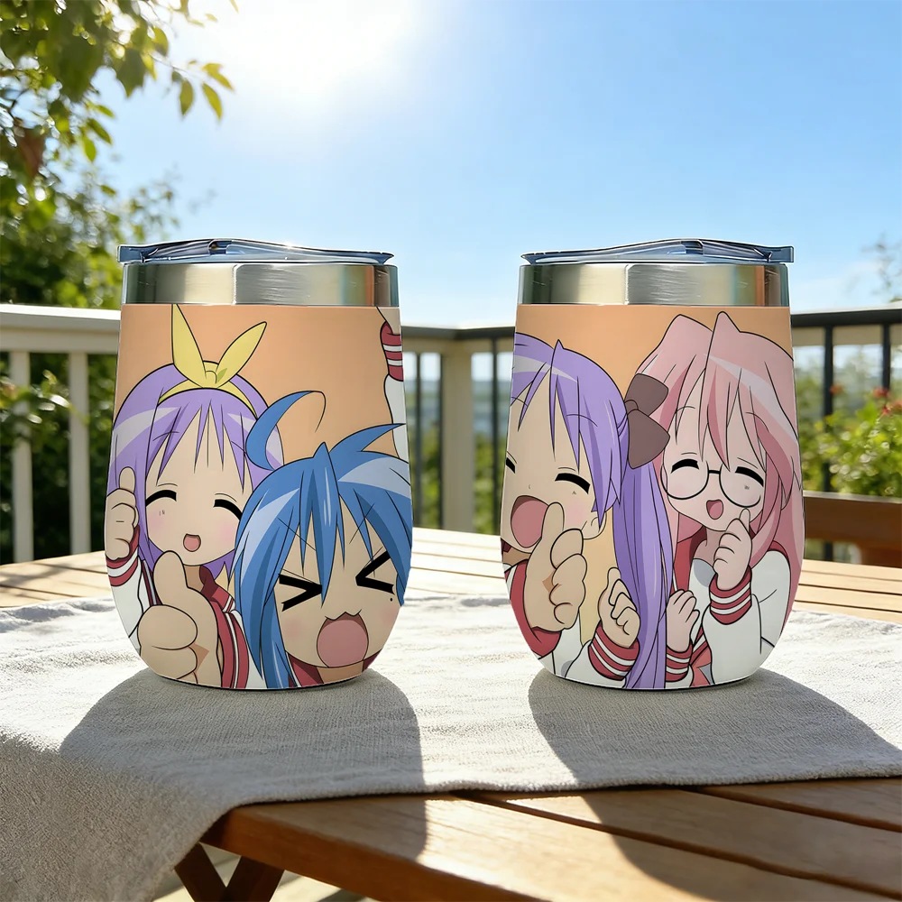 Lucky Star Anime Vacuum Flasks 12oz 360ml Stainless Steel Egg Cup, Double Wall Vacuum Insulated Tumbler
Lucky Star Anime Vacuum Flasks 12oz 360ml Stainless Steel Egg Cup, Double Wall Vacuum Insulated Tumbler