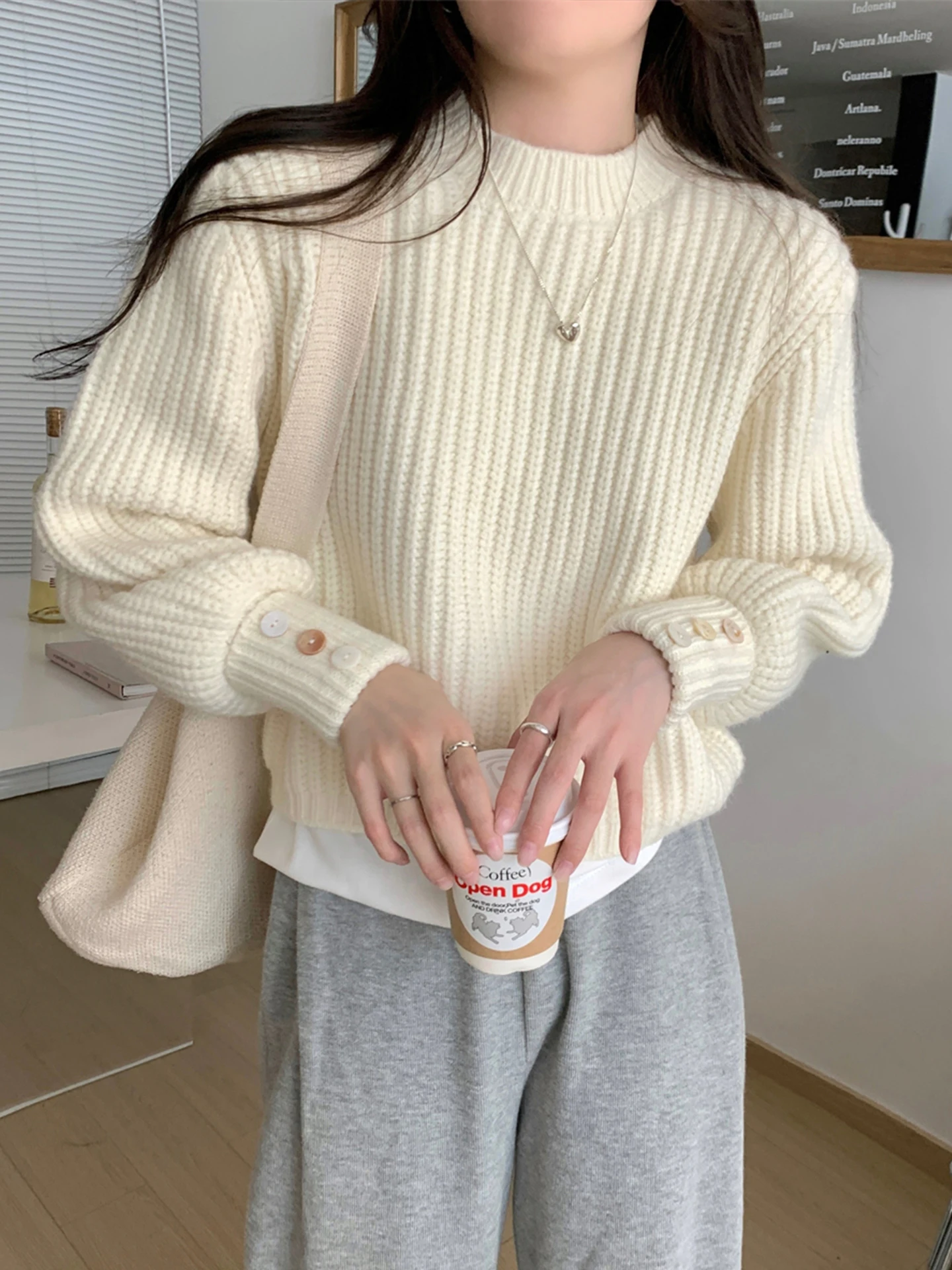 Soft Plump Women's Knitted Sweater Autumn Winter Thiened ort Loose Lazy Inner irt Base Layer ort Top
Soft Plump Women's Knitted Sweater Autumn Winter Thiened ort Loose Lazy Inner irt Base Layer ort Top