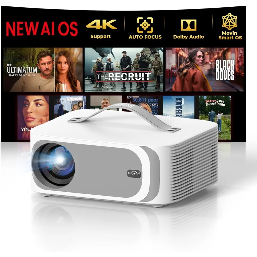 Outdoor 4K Smart Projector with WiFi Bluetooth AI Auto Focus 50W Dolby Audio HDR10+ AI Movin 2.0 OS Portable Projector 2026
Outdoor 4K Smart Projector with WiFi Bluetooth AI Auto Focus 50W Dolby Audio HDR10+ AI Movin 2.0 OS Portable Projector 2026