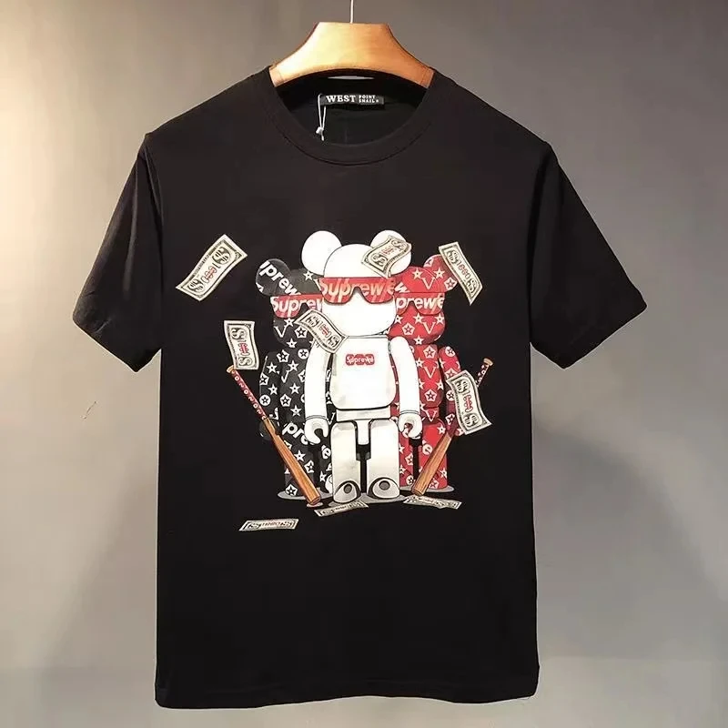 2025 NEW Summer European and American Trends Personalized Cartoon Bear Loose Breathable Short-sleeved T-shirt Men and Women
2025 NEW Summer European and American Trends Personalized Cartoon Bear Loose Breathable Short-sleeved T-shirt Men and Women