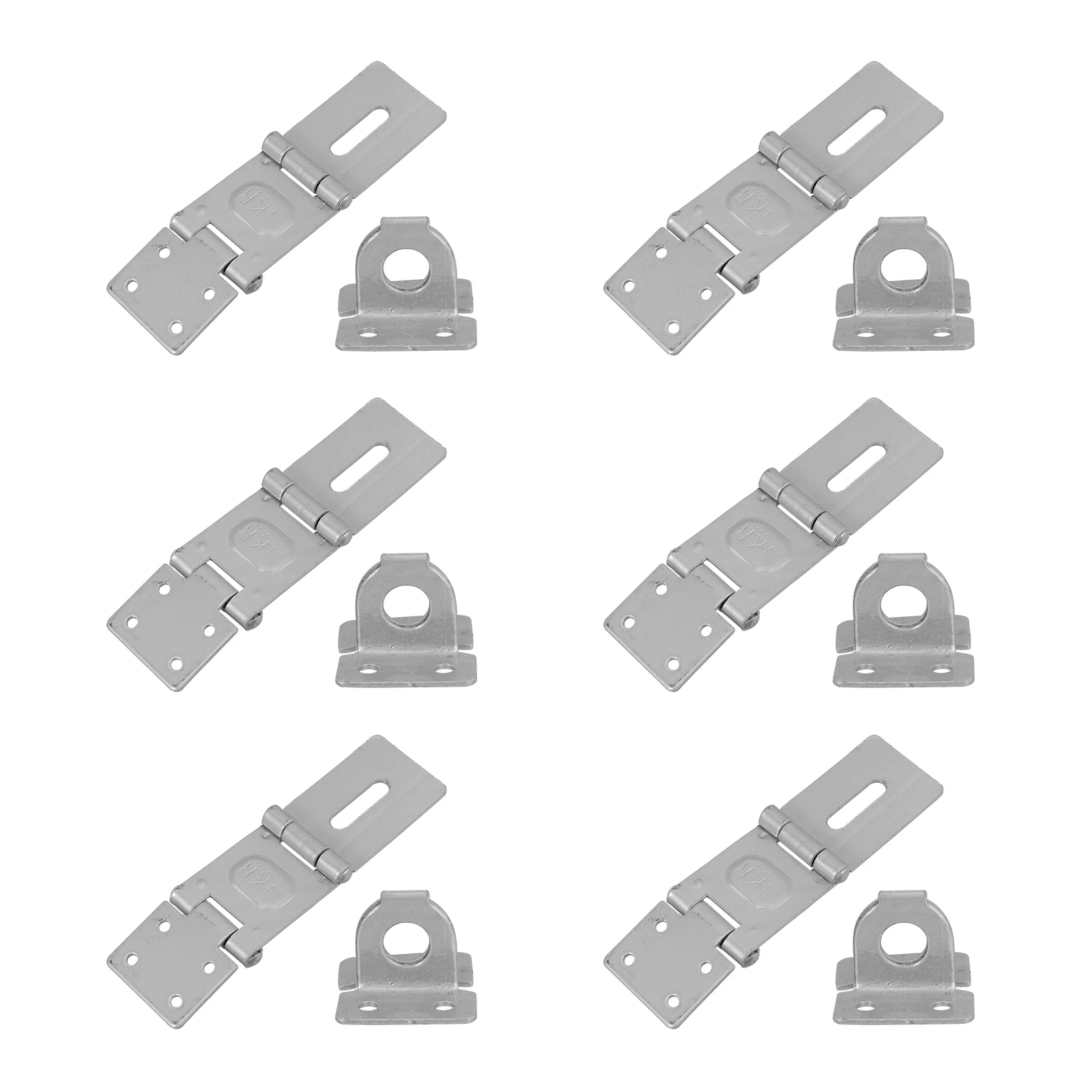 6 Pcs 90 Degree Right Angle Buckle Padlock Hasp Safety Security Door Clasp Hinge Locks Cabinet
6 Pcs 90 Degree Right Angle Buckle Padlock Hasp Safety Security Door Clasp Hinge Locks Cabinet