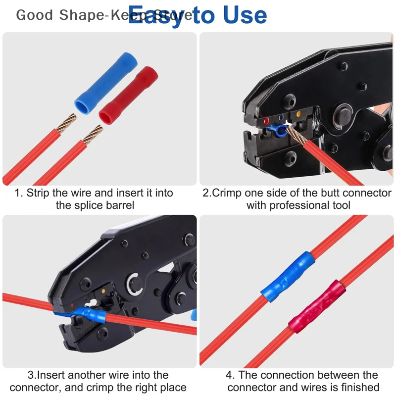200Pcs Straight Butt Wire Electrical Wire Connector BV1.25 BV2 BV5.5 Terminal Splice Crimp Insulated Copper Cold Press Terminals
200Pcs Straight Butt Wire Electrical Wire Connector BV1.25 BV2 BV5.5 Terminal Splice Crimp Insulated Copper Cold Press Terminals
