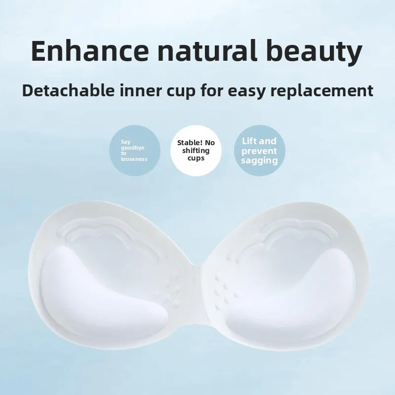 Breathable Thiened Chest Pad 4CM Thin Bowl CM Removable Strapl Bra Women's Small Chest Appears Large Underwear
Breathable Thiened Chest Pad 4CM Thin Bowl CM Removable Strapl Bra Women's Small Chest Appears Large Underwear