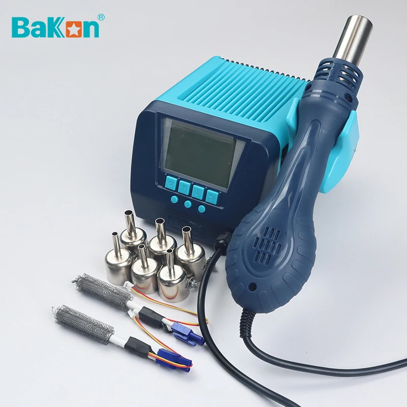 Bakon Hot Air Dryer for Soldering Heat Gun 550w Rework Station With Stable and Efficient Transformer BK880
Bakon Hot Air Dryer for Soldering Heat Gun 550w Rework Station With Stable and Efficient Transformer BK880