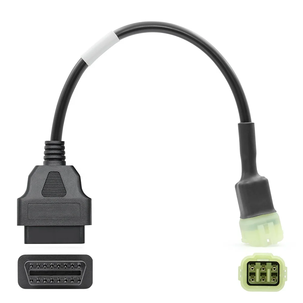 OBD2 Cable for Motorcycle 6PIN to 16PIN OBD2 Adapter Compatible for Kawasaki Motorcycle
OBD2 Cable for Motorcycle 6PIN to 16PIN OBD2 Adapter Compatible for Kawasaki Motorcycle