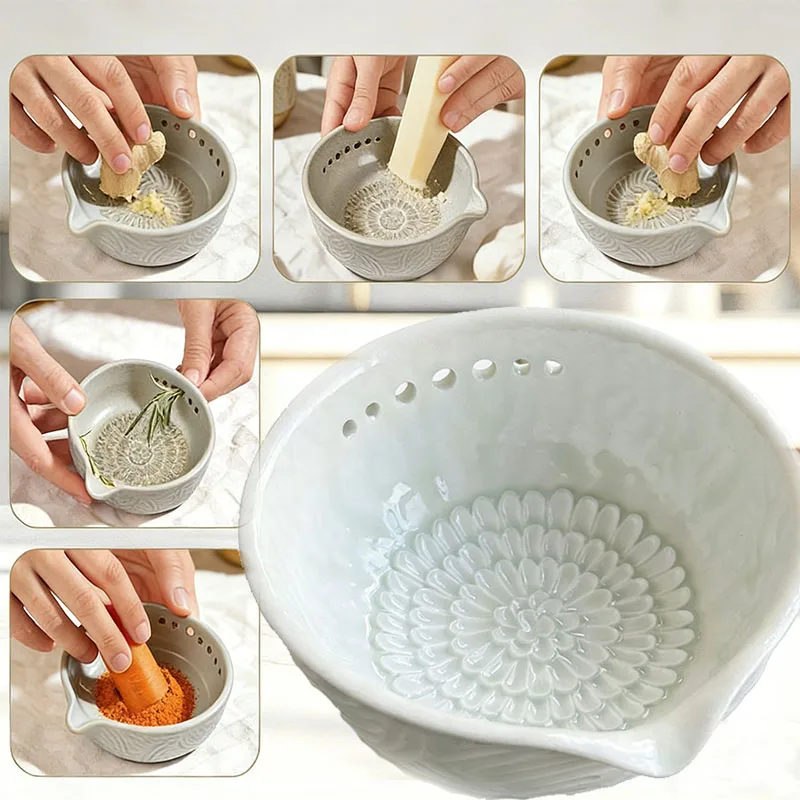 Handmade Grinding Bowl Ceramic Herb Stripper Bowl With 7 Herb Stripping Holes Mini Grass Grinders Innovative Kitchen Utensils
Handmade Grinding Bowl Ceramic Herb Stripper Bowl With 7 Herb Stripping Holes Mini Grass Grinders Innovative Kitchen Utensils