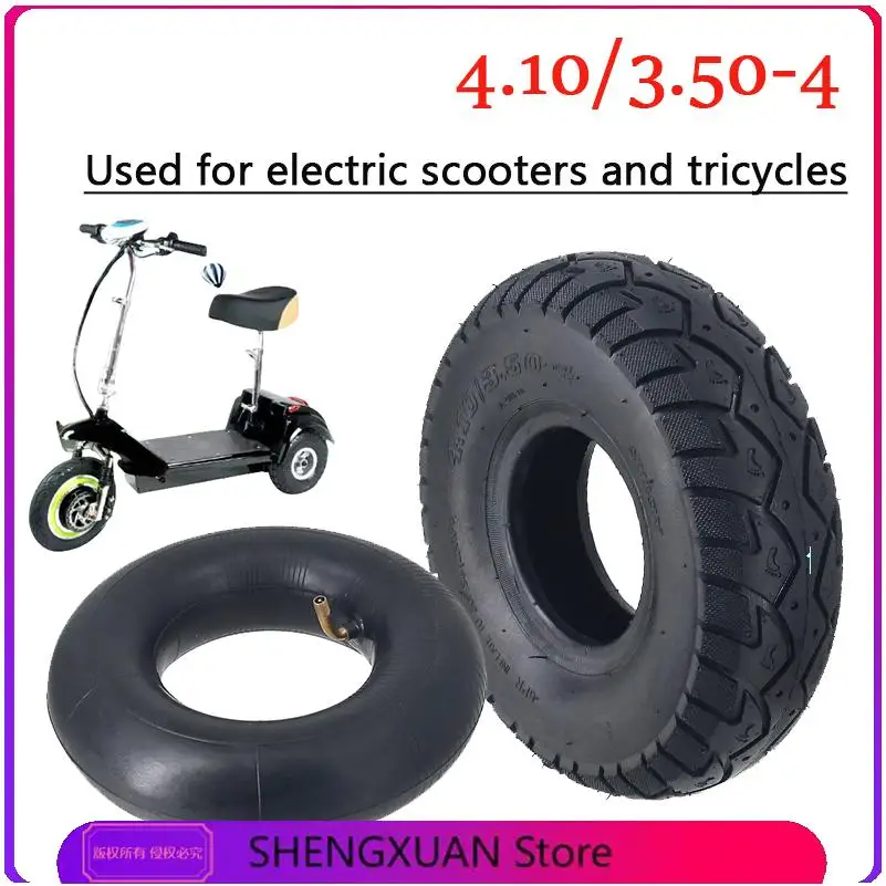 High quality tires. 4.10/3.50-4 inner and outer tires are suitable for 10 inch electric scooter tire accessories
High quality tires. 4.10/3.50-4 inner and outer tires are suitable for 10 inch electric scooter tire accessories