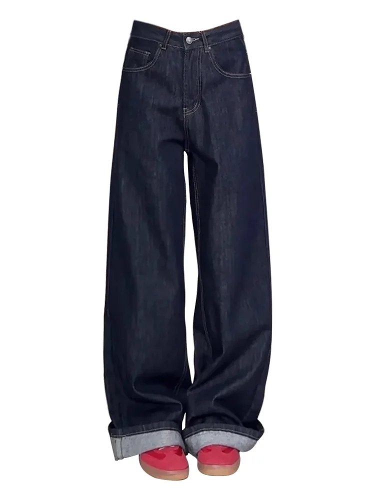 High Waist Wide Leg American Sle Jeans Women's Autumn Winter New Loose Fit Long Pants Straight Cut Slimming Effect
High Waist Wide Leg American Sle Jeans Women's Autumn Winter New Loose Fit Long Pants Straight Cut Slimming Effect