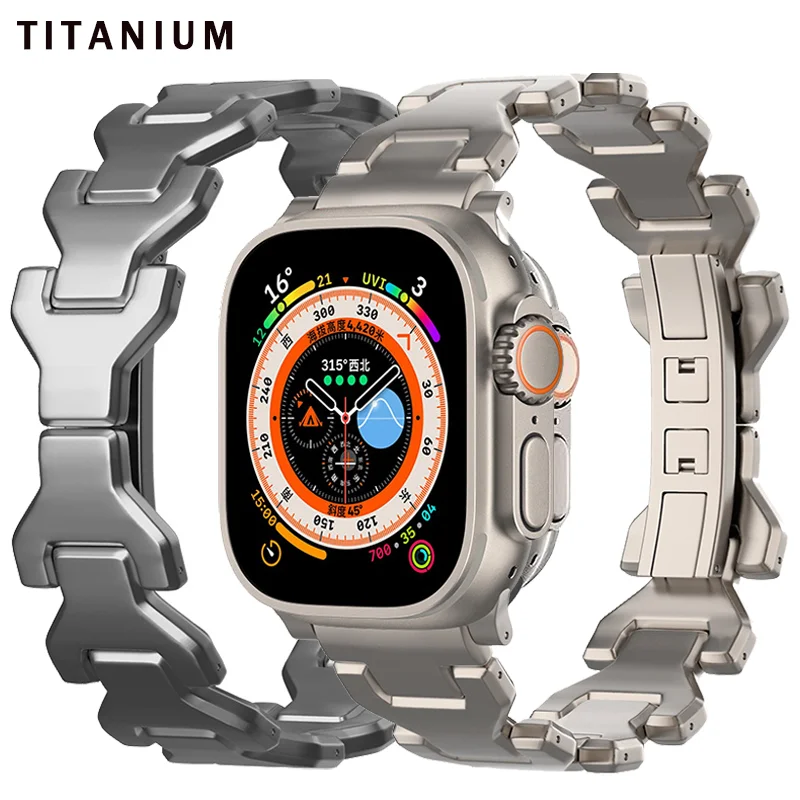 Titanium Strap for Apple Watch Ultra Series 9 8 7 3 4 5 6 se 5 4 3 2 1 Metal Bracelet for iwatch ultra 2 49mm 45mm 42mm 44 41 40
Titanium Strap for Apple Watch Ultra Series 9 8 7 3 4 5 6 se 5 4 3 2 1 Metal Bracelet for iwatch ultra 2 49mm 45mm 42mm 44 41 40