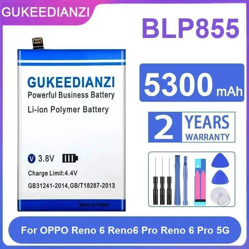 For Oppo Reno 6 Pro 5G Mobile Phone Battery 5300Mah BLP855 Premium Replacement High-Efficiency
For Oppo Reno 6 Pro 5G Mobile Phone Battery 5300Mah BLP855 Premium Replacement High-Efficiency