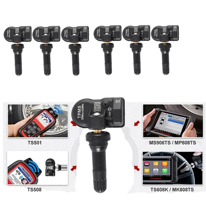 6Pcs Programmable MX Sensor 315MHZ+433Mhz 2 In 1 TPMS Tire Pressure Sensor Monitor For Autel Tool TS408 TS508 ITS600
6Pcs Programmable MX Sensor 315MHZ+433Mhz 2 In 1 TPMS Tire Pressure Sensor Monitor For Autel Tool TS408 TS508 ITS600