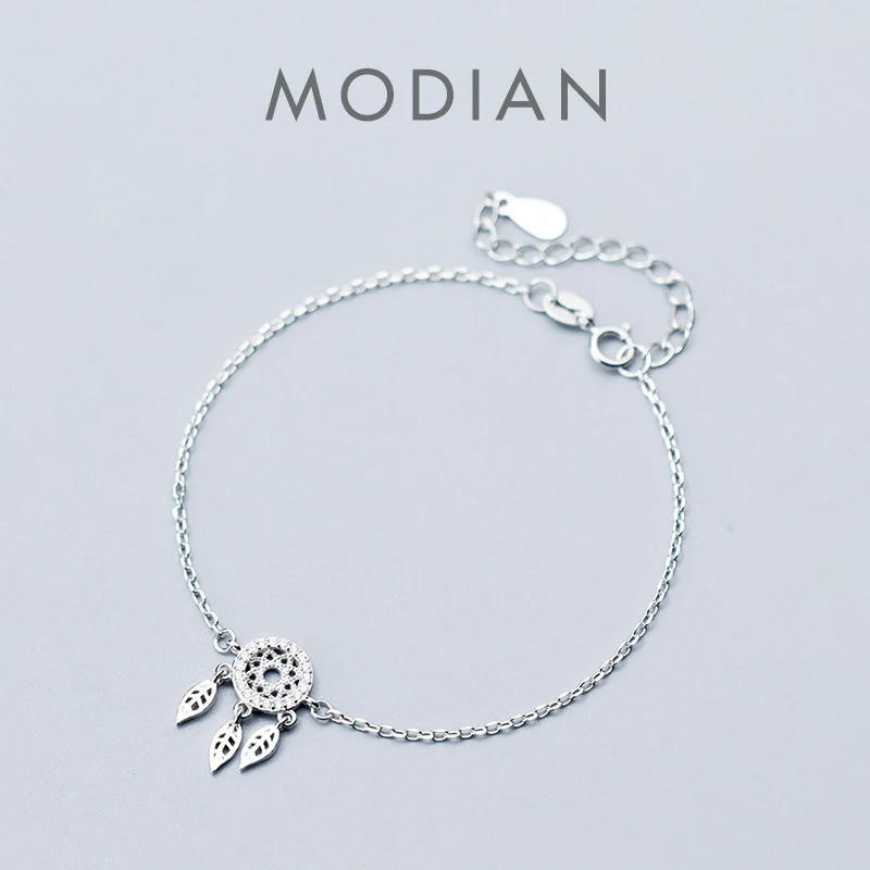 Modian Hot Sale Dreamcatcher Leaves Sterling Silver 925 Bracelet for Women Fashion Link Chain Bracelet Wedding Gift Fine Jewelry
Modian Hot Sale Dreamcatcher Leaves Sterling Silver 925 Bracelet for Women Fashion Link Chain Bracelet Wedding Gift Fine Jewelry