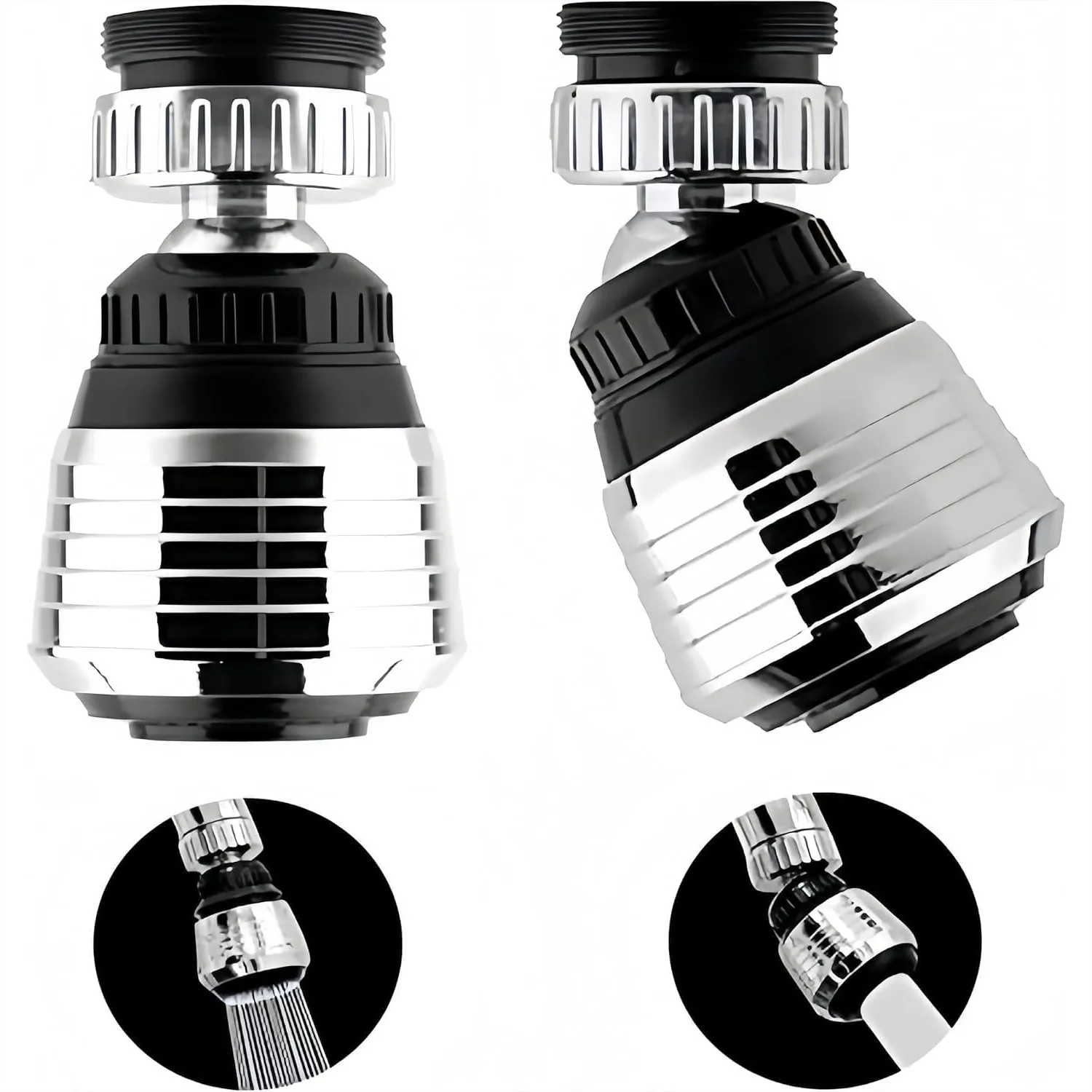 2PCS 360 Degree Swivel Faucet Aerator Water Saving Bubbler Pressurized Kitchen Sprayer, Dual Mode Easy Install
2PCS 360 Degree Swivel Faucet Aerator Water Saving Bubbler Pressurized Kitchen Sprayer, Dual Mode Easy Install