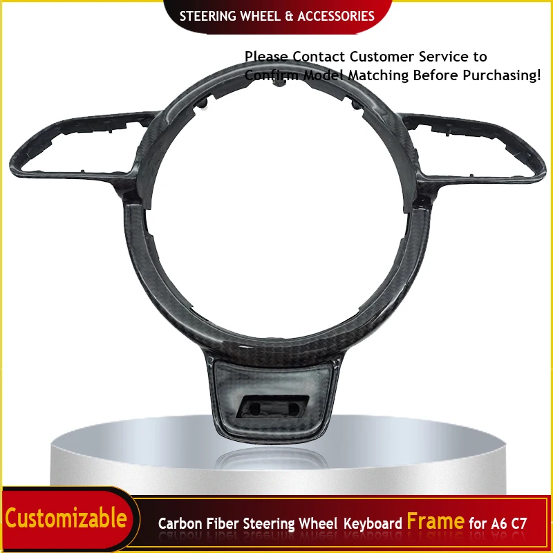 Carbon Fiber Sport Steering Wheel Button Frame Keyboard Frame for Audi A4 B8 A6 C7 A3 8V S/RS/Sline Logo Car Upgrade Accessories
Carbon Fiber Sport Steering Wheel Button Frame Keyboard Frame for Audi A4 B8 A6 C7 A3 8V S/RS/Sline Logo Car Upgrade Accessories
