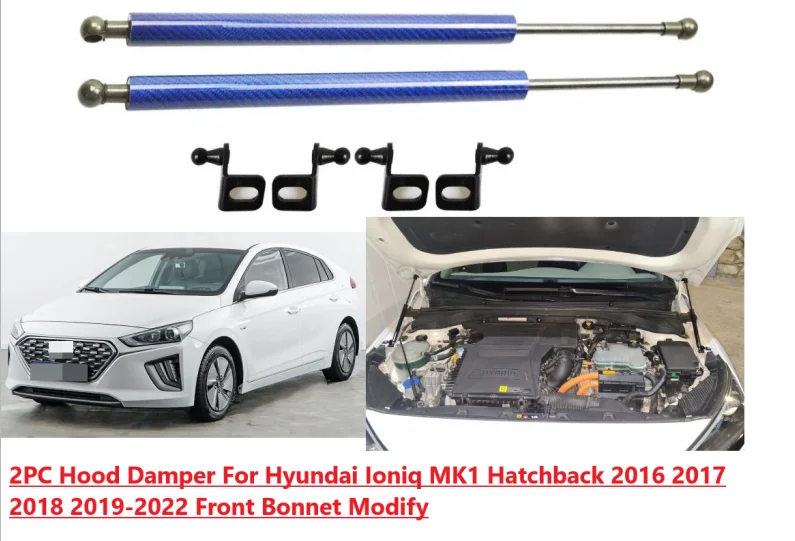 2PC Hood Damper For Hyundai Ioniq MK1 AE Hatchback 2016 2017 2018 19-2022 Front Bonnet Modify Gas Struts Lift Support Shock Rods
2PC Hood Damper For Hyundai Ioniq MK1 AE Hatchback 2016 2017 2018 19-2022 Front Bonnet Modify Gas Struts Lift Support Shock Rods