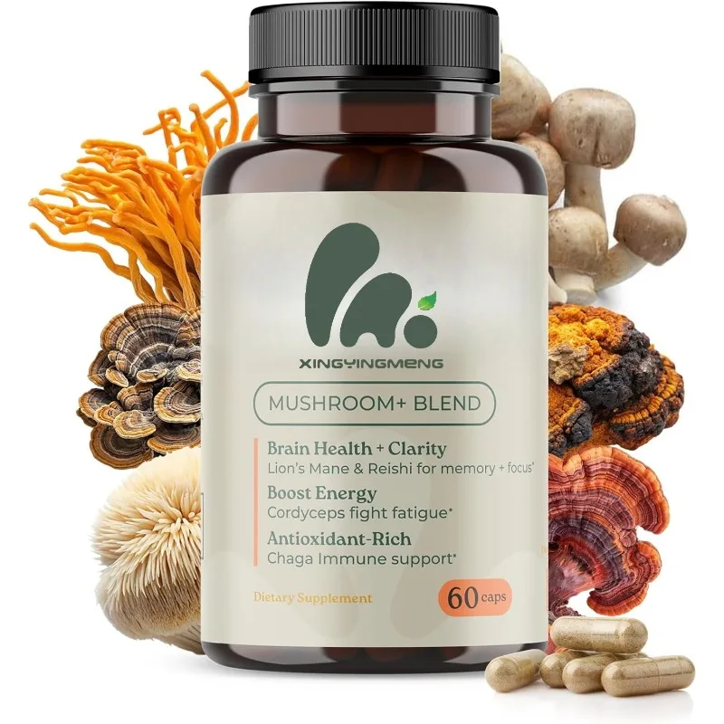 Грибной лев Гриш, Турция Хвост, Ganoderma lucidum, Cordyceps sinensis, Chaga, Maitake и другая смесь 10 в 1 (60 капсул)
Грибной лев Гриш, Турция Хвост, Ganoderma lucidum, Cordyceps sinensis, Chaga, Maitake и другая смесь 10 в 1 (60 капсул)