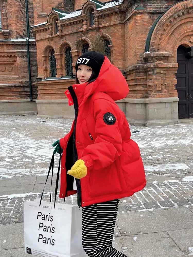 Women Winter Tooling Hooded Cotton-padded Jacket Women's Korean Version Candy Color Loose Warm Down Padded Jacket
Women Winter Tooling Hooded Cotton-padded Jacket Women's Korean Version Candy Color Loose Warm Down Padded Jacket
