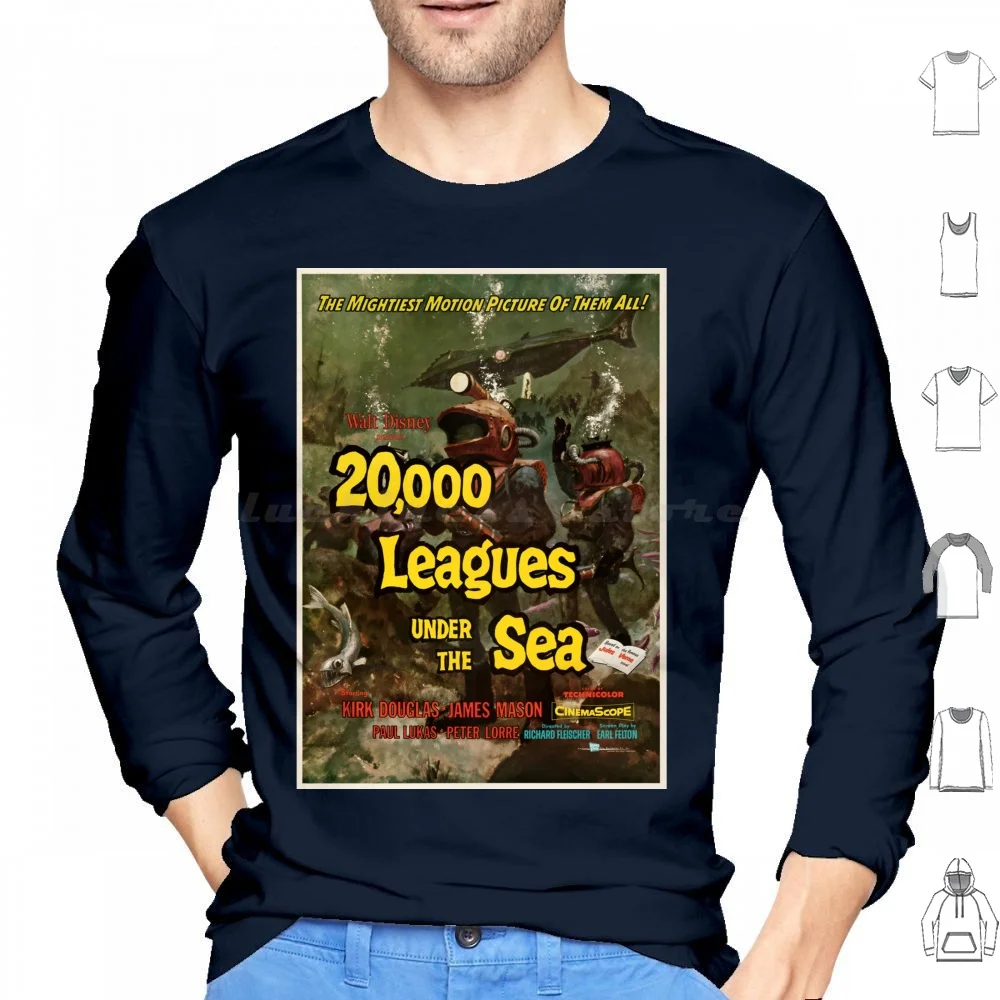 20 , 000 Leagues Under The Sea ( 1954 ) : Vintage Movie Poster Hoodie cotton Long Sleeve Movie Vintage Design Adventure Film
20 , 000 Leagues Under The Sea ( 1954 ) : Vintage Movie Poster Hoodie cotton Long Sleeve Movie Vintage Design Adventure Film