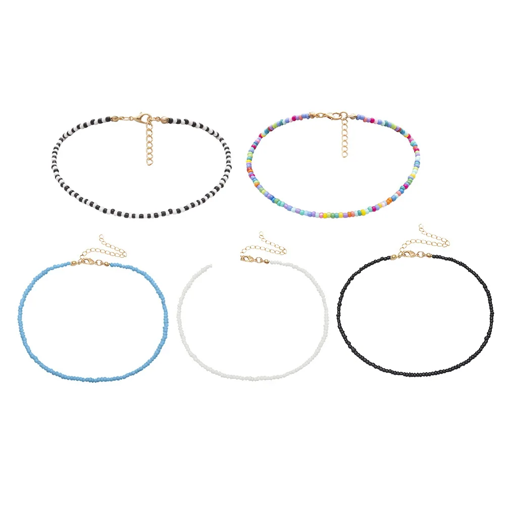 1pc Colorful Bead Necklace Women Short Chain Clavicle Necklaces for Girls Birthday Party Wedding Anniversary Jewelry
1pc Colorful Bead Necklace Women Short Chain Clavicle Necklaces for Girls Birthday Party Wedding Anniversary Jewelry