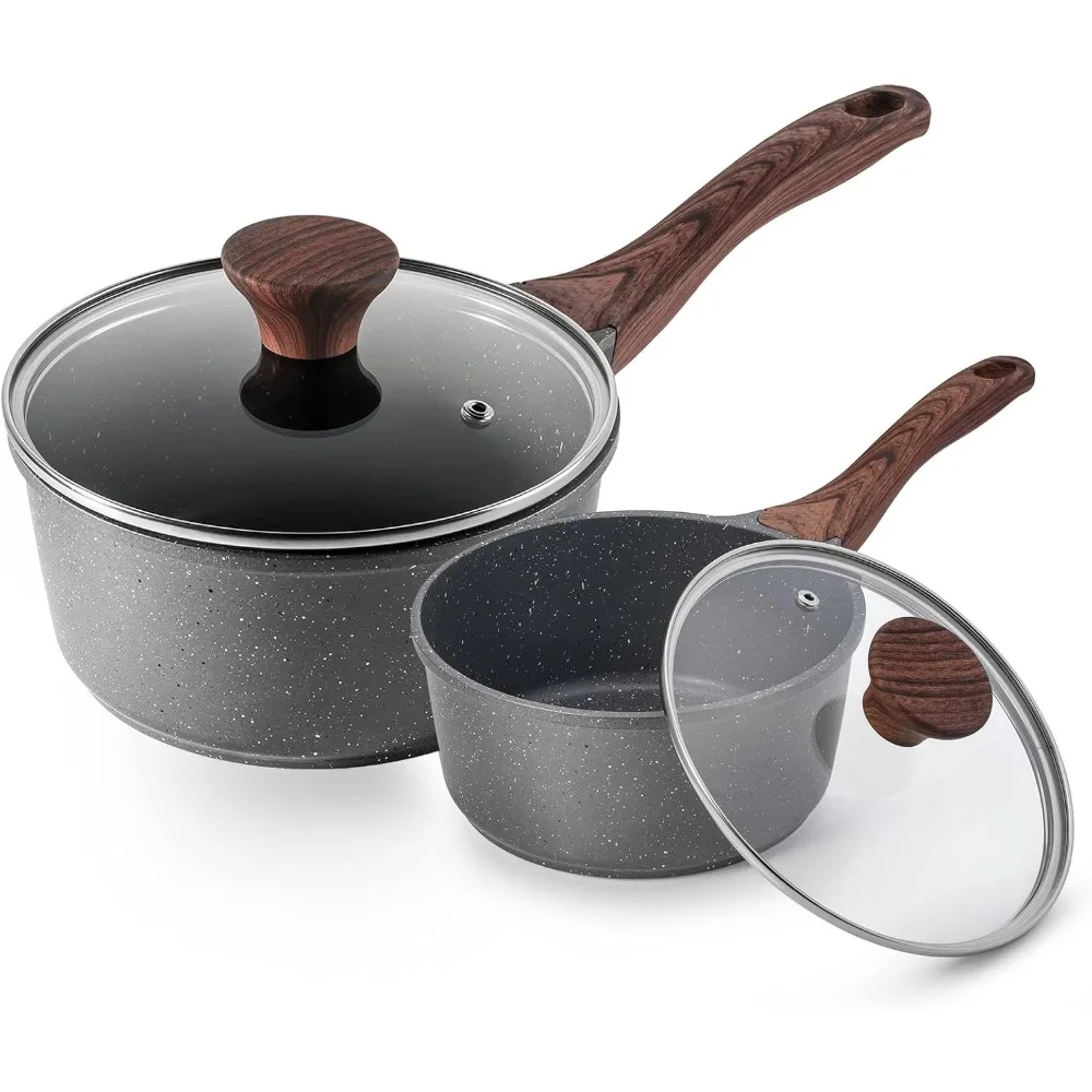 Nonstick Sauce Pan with Lid Saucepan Set, Swiss Granite Coating Sauce Pot Kitchen Cooking Pot, Induction Comptable
Nonstick Sauce Pan with Lid Saucepan Set, Swiss Granite Coating Sauce Pot Kitchen Cooking Pot, Induction Comptable