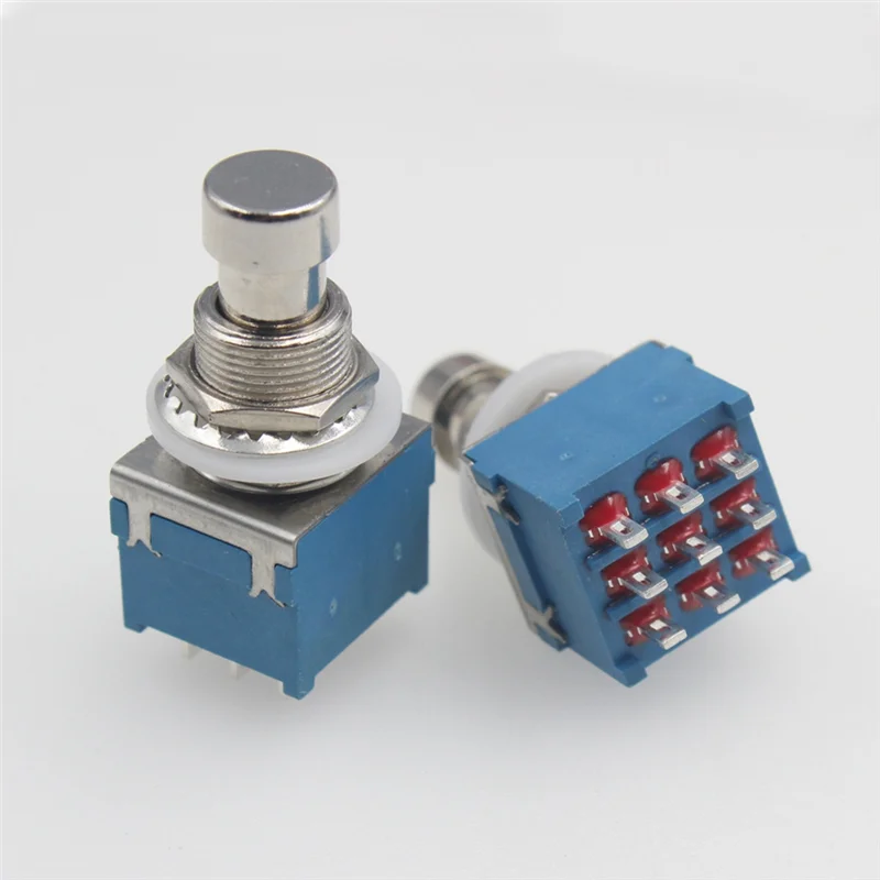 AD23-10PCS 3PDT Guitar Effects Stomp Switch Guitar Foot Switches 9 Pin Latching Push Button Switch ON-On With Solder Terminal
AD23-10PCS 3PDT Guitar Effects Stomp Switch Guitar Foot Switches 9 Pin Latching Push Button Switch ON-On With Solder Terminal