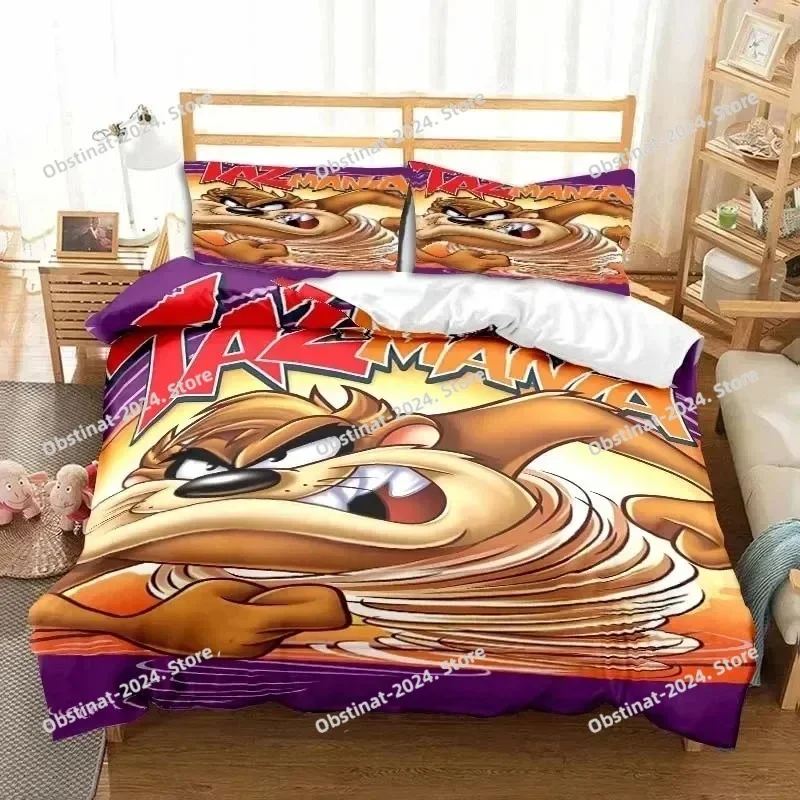 3D Print Cartoon T-Tasmanian Devil Printed Bed Set Duvet Cover Pillowcase Bedding Set Bed Linen Sheet Quilt Full Queen King Size
3D Print Cartoon T-Tasmanian Devil Printed Bed Set Duvet Cover Pillowcase Bedding Set Bed Linen Sheet Quilt Full Queen King Size
