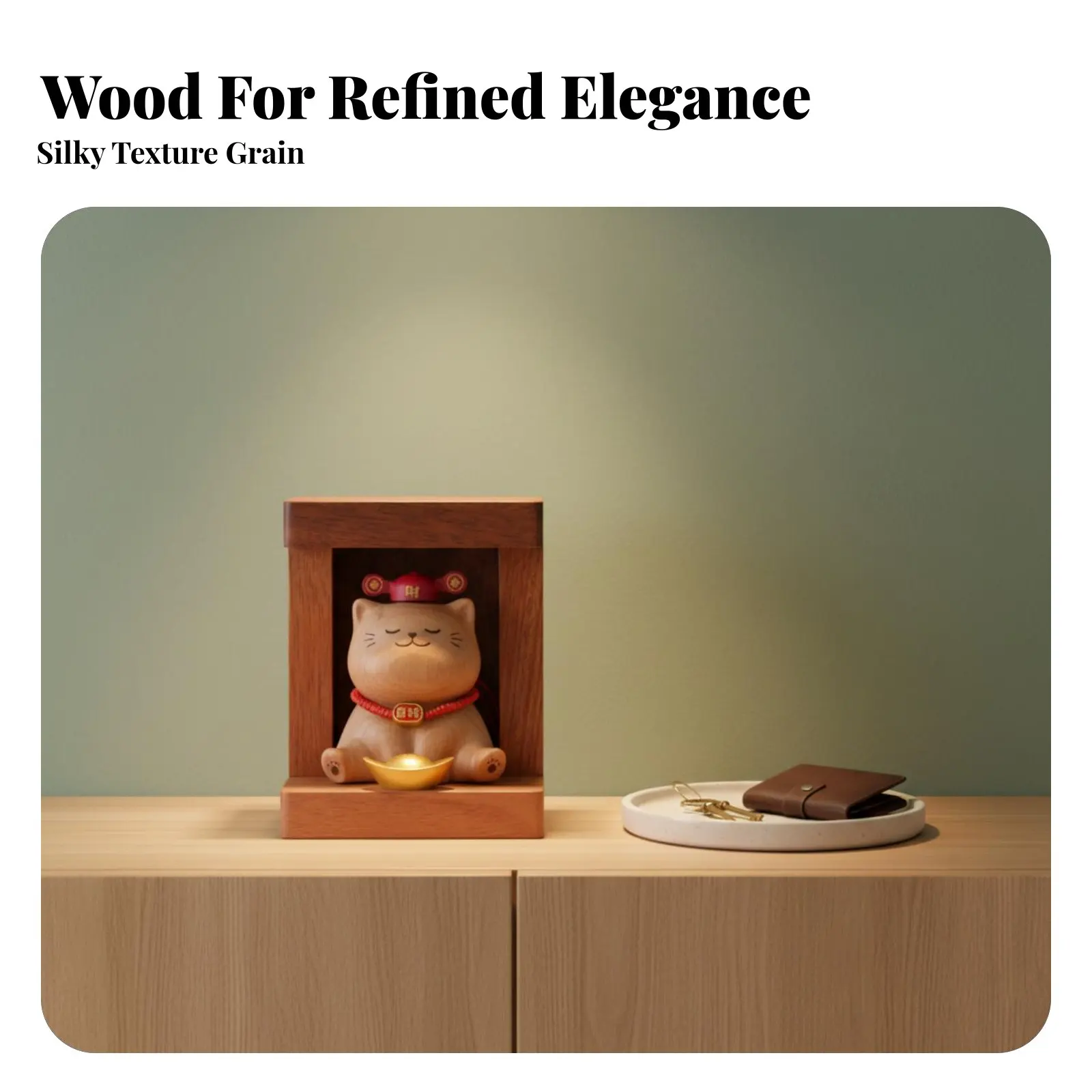 Cat Fortune Desktop Figurine, Wooden Desktop Decor, Housewarming, Office, Reception, Birthday Gift, Home Decoration
Cat Fortune Desktop Figurine, Wooden Desktop Decor, Housewarming, Office, Reception, Birthday Gift, Home Decoration
