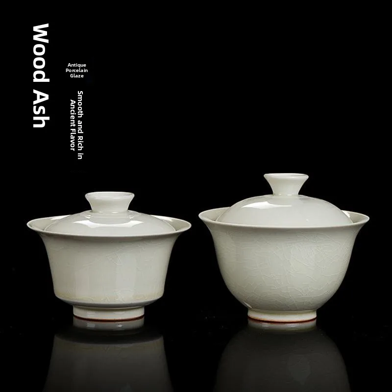 Large Size Ceramic Tea Bowl with Lid Ancient Ash Glaze Non-Scalding Tea Brewing Bowl Dialogue Cover Bowl for Tea Appreciation
Large Size Ceramic Tea Bowl with Lid Ancient Ash Glaze Non-Scalding Tea Brewing Bowl Dialogue Cover Bowl for Tea Appreciation