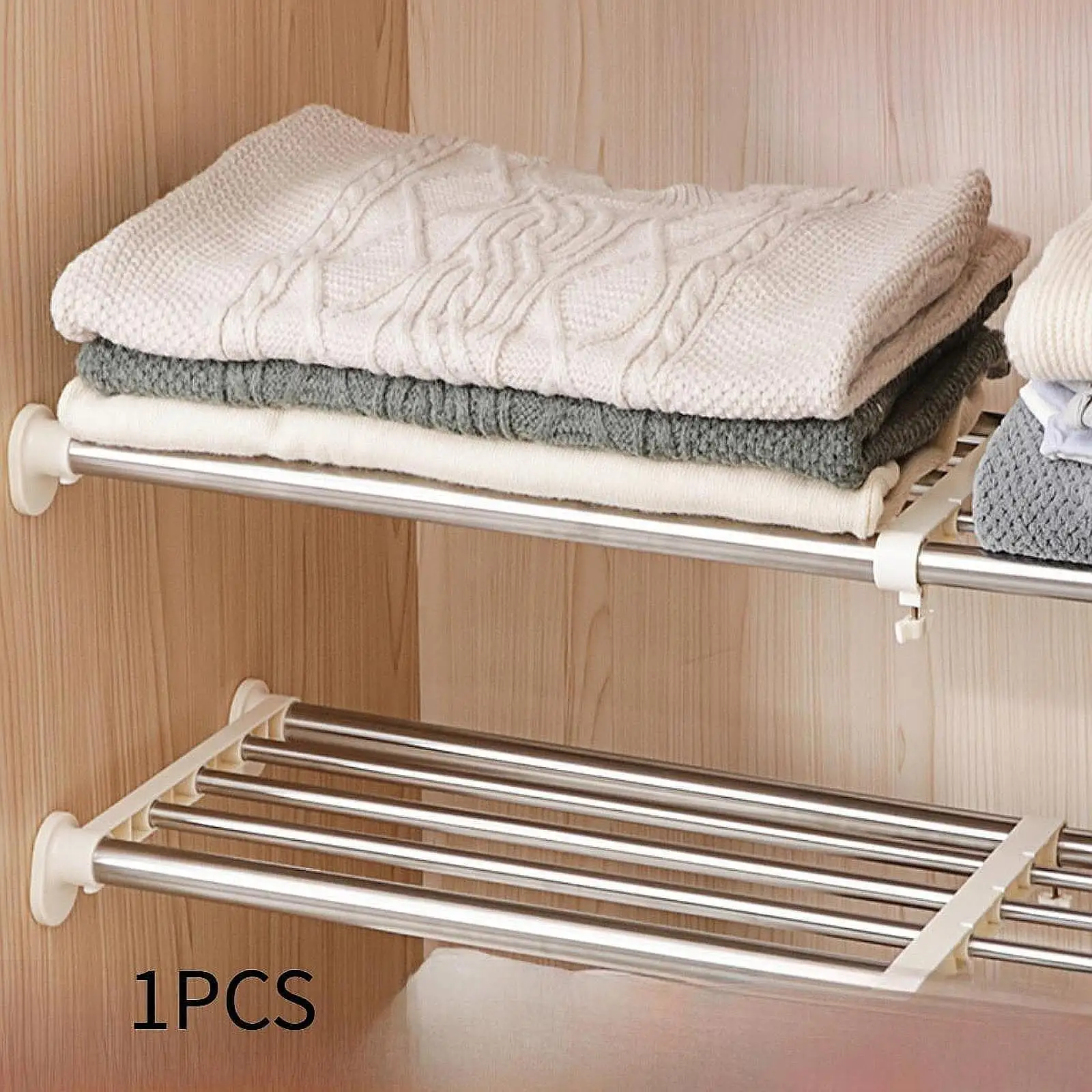 Closet Tension Shelf Divider Rack Adjustable Closet Shelf Divider Bathroom Kitchen Partition Organizer for Cupboard
Closet Tension Shelf Divider Rack Adjustable Closet Shelf Divider Bathroom Kitchen Partition Organizer for Cupboard