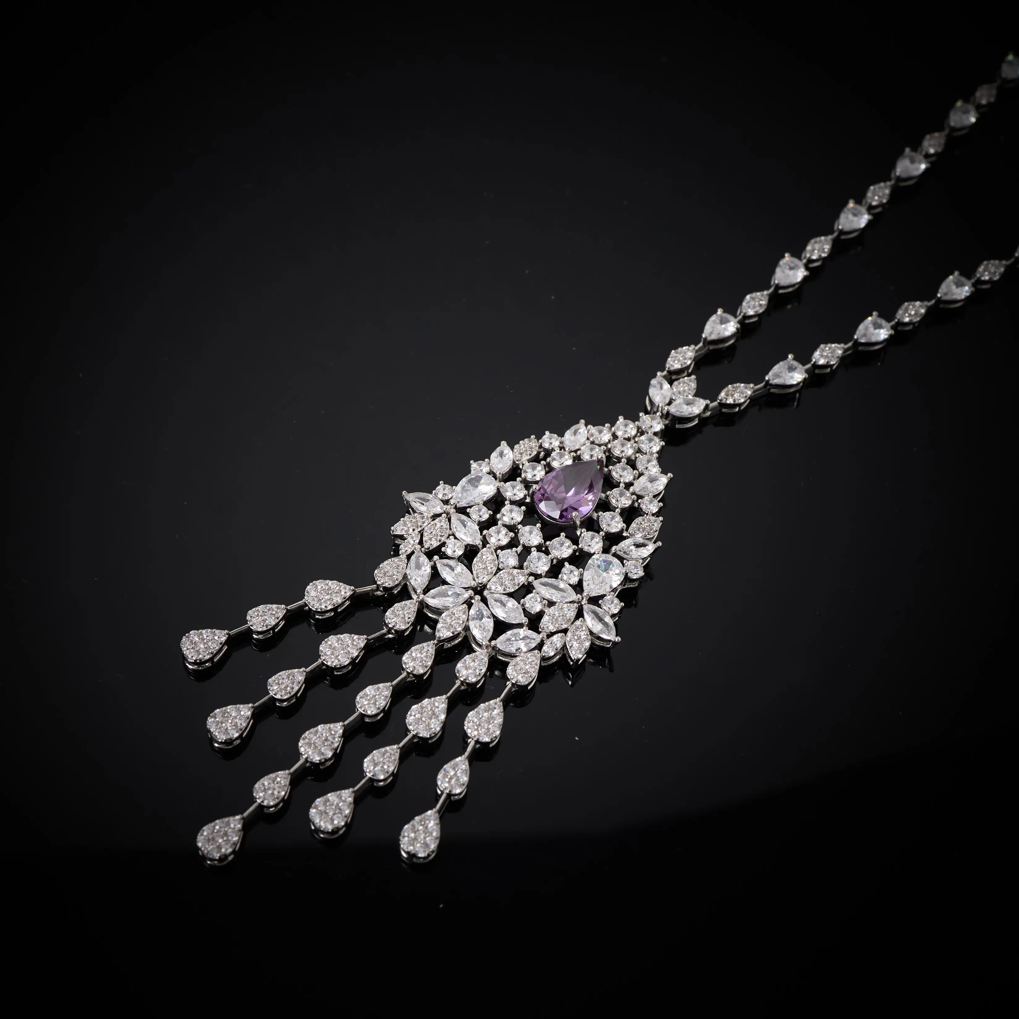 IN JEWELIFE Luxury Tassel Color Jewelry Set Women Cubic Zirconia Jewellery for Woman Wedding Party Elegant Long Necklace Sets
IN JEWELIFE Luxury Tassel Color Jewelry Set Women Cubic Zirconia Jewellery for Woman Wedding Party Elegant Long Necklace Sets