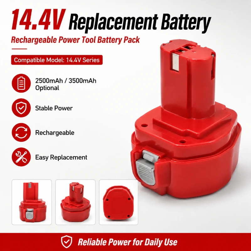 3500MAH FOR Makita 9.6V 12V 14.4V 18V Rechargeable Electric Tool Nickel Metal Hydrogen Hand Drill Accessories Battery
3500MAH FOR Makita 9.6V 12V 14.4V 18V Rechargeable Electric Tool Nickel Metal Hydrogen Hand Drill Accessories Battery