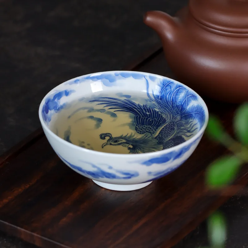 High Quality Handmade and Hand-Painted Blue White Pu'er Cup Tea High-End Personal Special Single Gift Box
High Quality Handmade and Hand-Painted Blue White Pu'er Cup Tea High-End Personal Special Single Gift Box