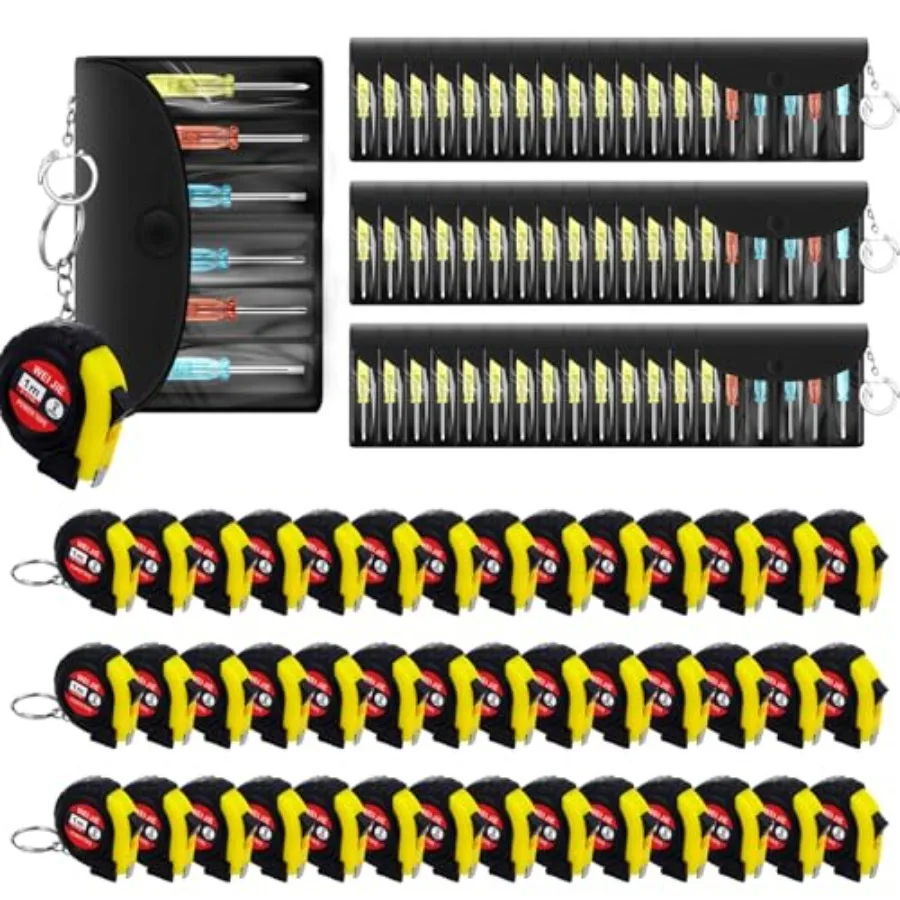 84 Pcs Mini Tape Measure Keychains Mini Screwdriver Keychain Set Valentine's Day Men Gifts Bulk for Adult Tool Party Favo
84 Pcs Mini Tape Measure Keychains Mini Screwdriver Keychain Set Valentine's Day Men Gifts Bulk for Adult Tool Party Favo