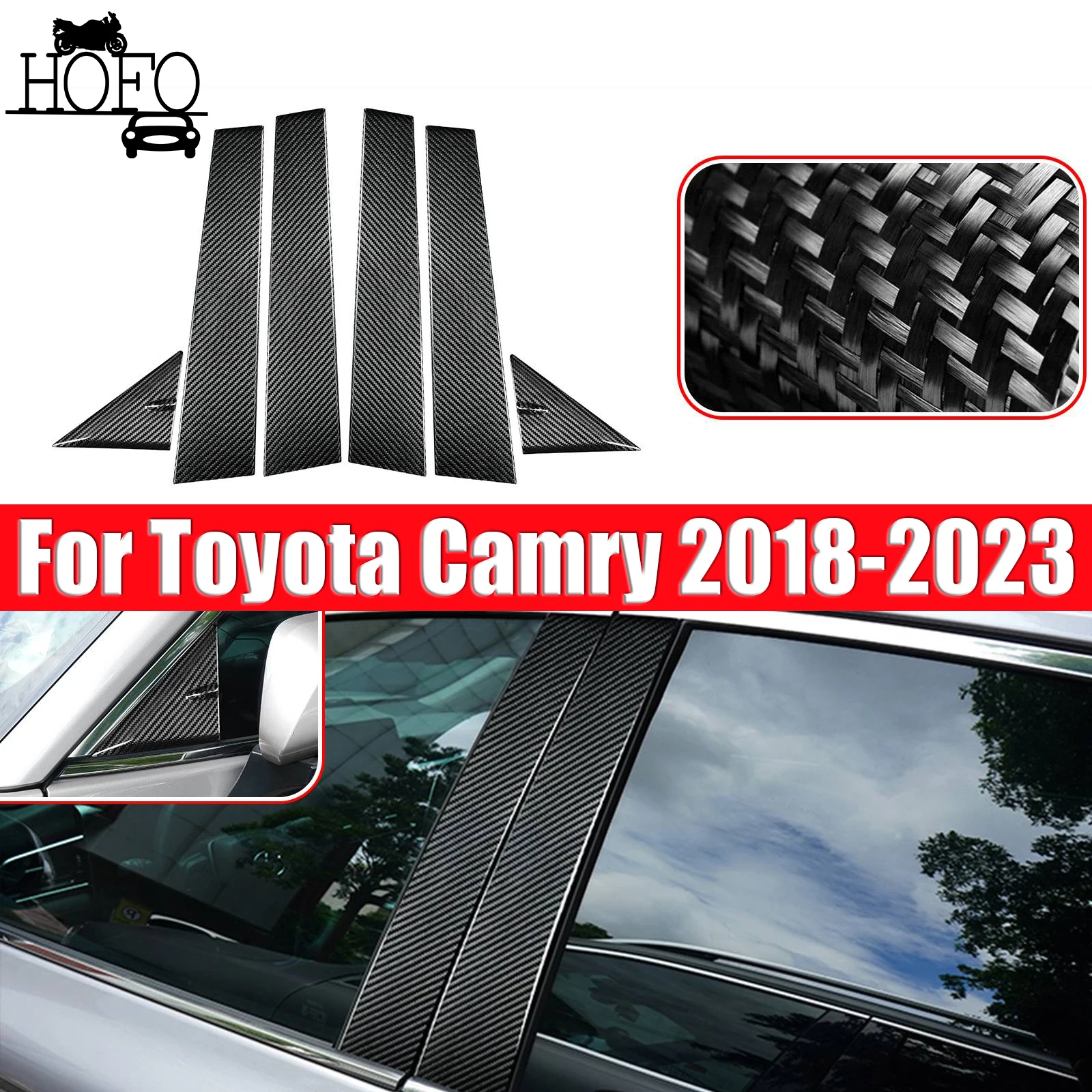 For Toyota Camry 2018-2023 Pillars Sticker Car Carbon Fiber Style Glossy Black Trim
For Toyota Camry 2018-2023 Pillars Sticker Car Carbon Fiber Style Glossy Black Trim
