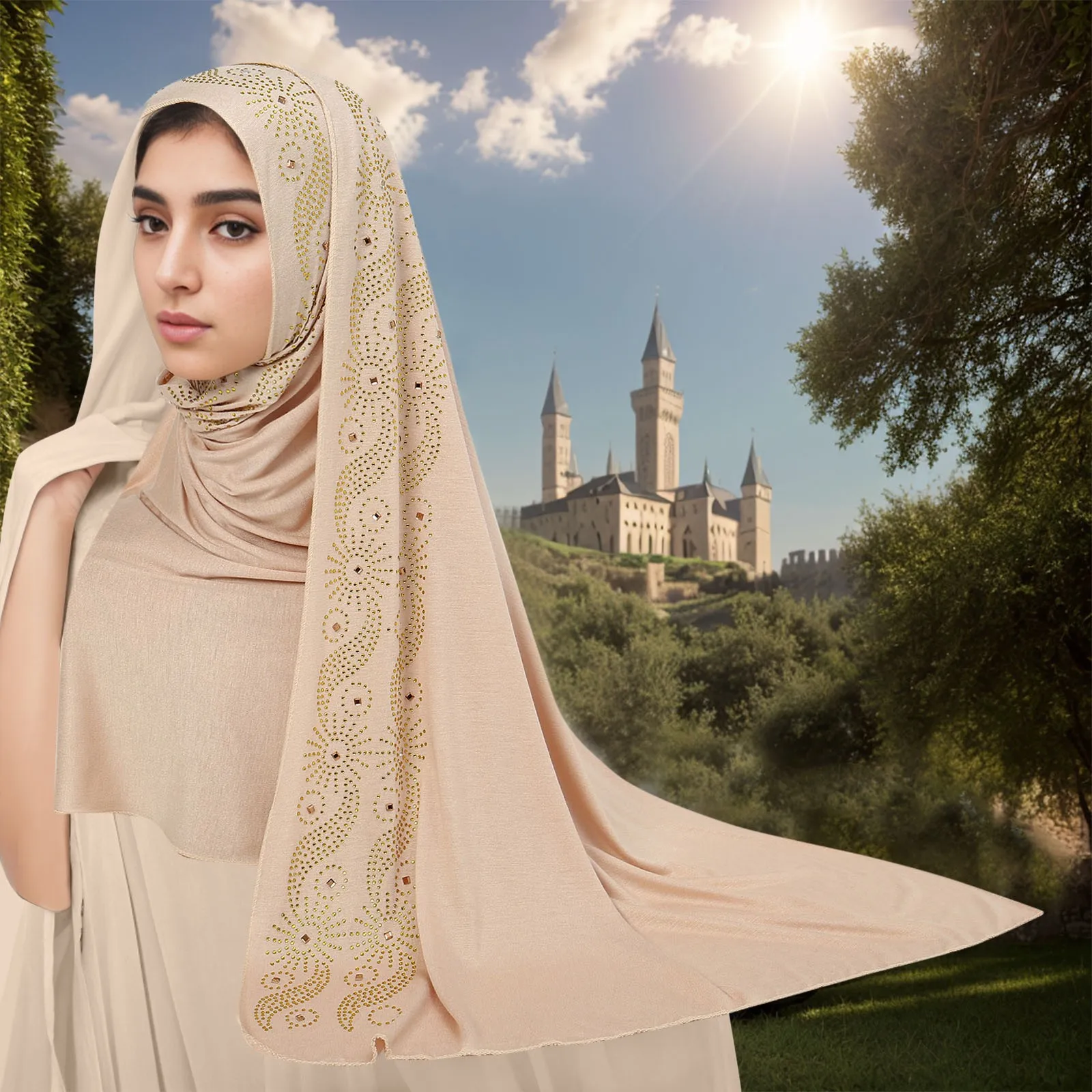 Ladies Hijab Fashion Muslim Stretch Hijab Hair Turban Muslim Cover Hijab Headwrap Bandana Scarves Ladies Arab Turban Headband
Ladies Hijab Fashion Muslim Stretch Hijab Hair Turban Muslim Cover Hijab Headwrap Bandana Scarves Ladies Arab Turban Headband