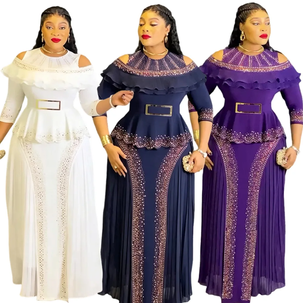 African Dresses for Women Party Elegant Luxury Ruffle Wedding Evening Gown Dashiki Ankara Turkey Outfit Robe 2026 Plus Size
African Dresses for Women Party Elegant Luxury Ruffle Wedding Evening Gown Dashiki Ankara Turkey Outfit Robe 2026 Plus Size