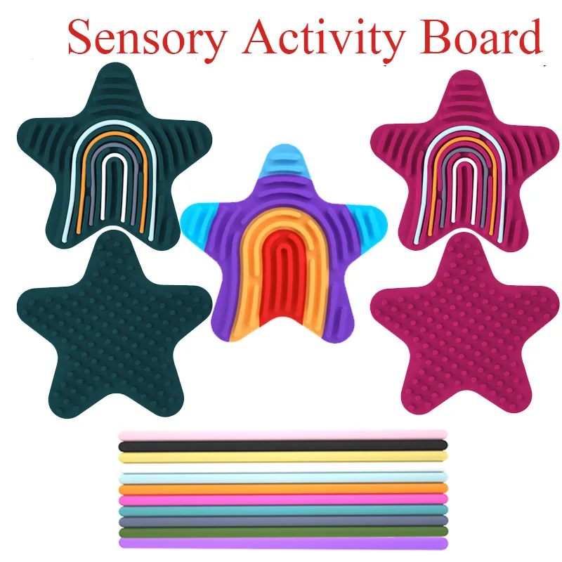 Focus Sensory Activity Board Children's Silicone Puzzle Toy ADHD Toys for Calming Silicone Adult Fidgets for Anxiety and Stress
Focus Sensory Activity Board Children's Silicone Puzzle Toy ADHD Toys for Calming Silicone Adult Fidgets for Anxiety and Stress