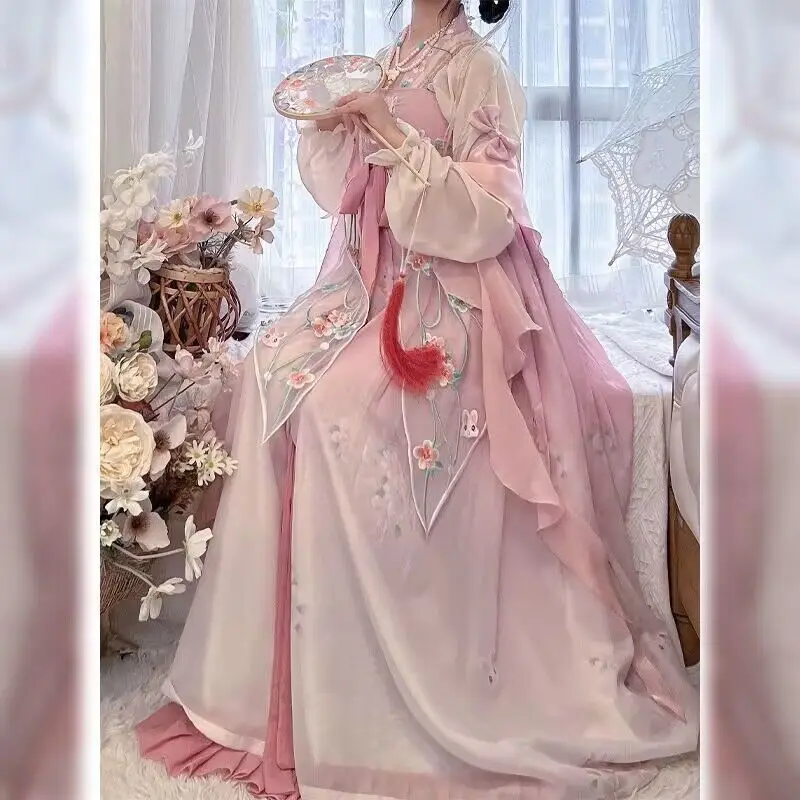 Платье Hanfu для женщин, традиционное китайское танцевальное платье для косплея, костюм для косплея для дня рождения, платье для молодых девушек, розовое платье Hanfu
Платье Hanfu для женщин, традиционное китайское танцевальное платье для косплея, костюм для косплея для дня рождения, платье для молодых девушек, розовое платье Hanfu