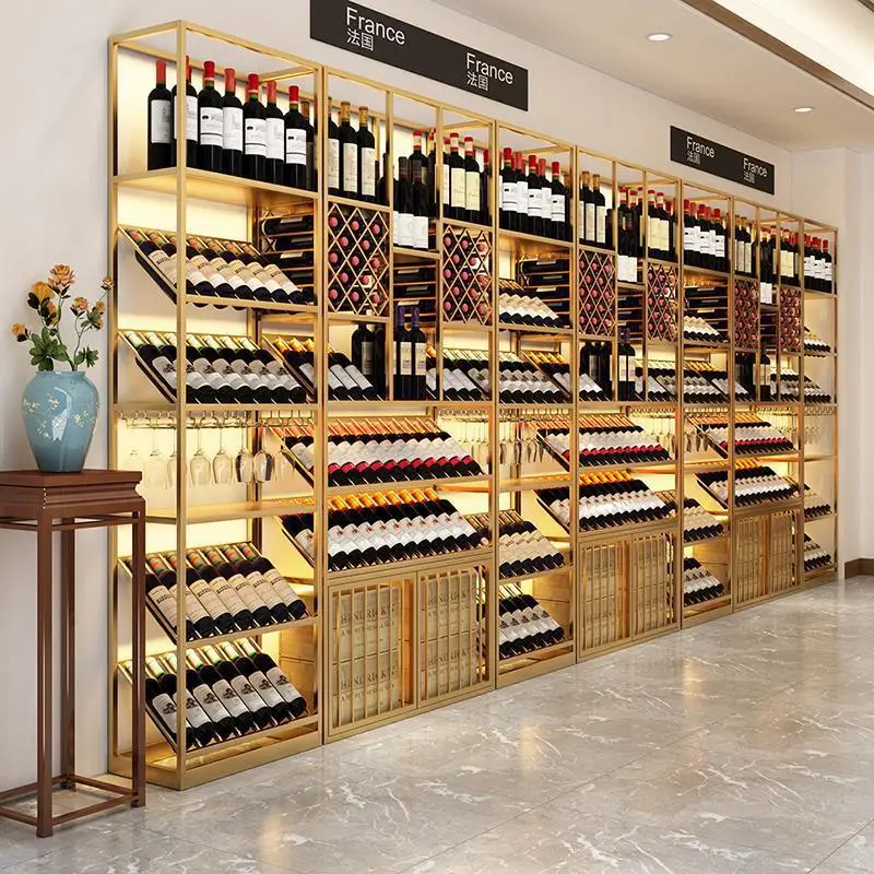 Customized Winery European Style Iron Wine Rack Bar Floor Wine Cabinet Wine Storage Display Rack Organizer Wine Glass Rack
Customized Winery European Style Iron Wine Rack Bar Floor Wine Cabinet Wine Storage Display Rack Organizer Wine Glass Rack