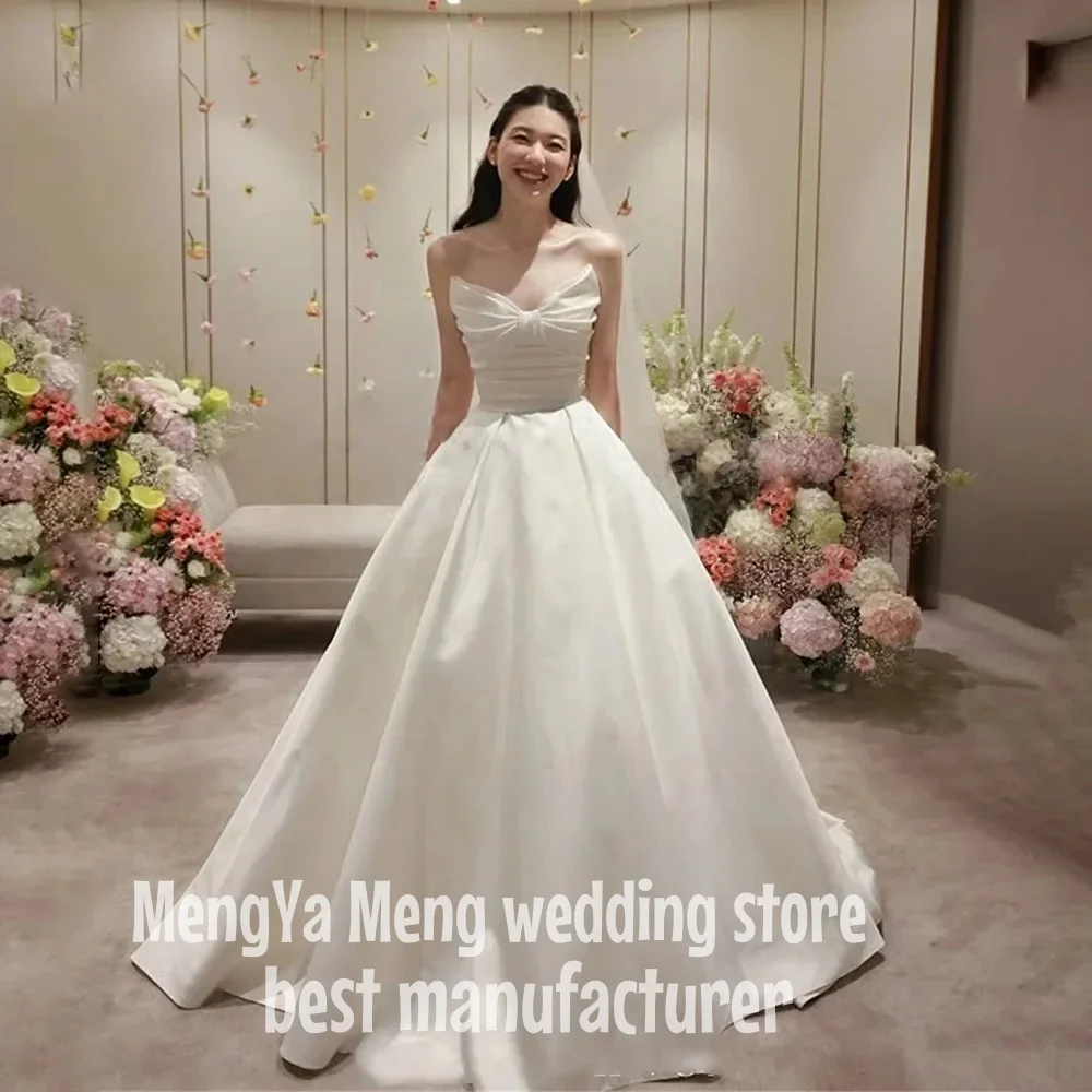 ZHUISHU Princess Bow Strapless A Line Wedding Dresses Korea Photo shoot Floor-Length Bridal Gowns Corset/Zipper Back Customized
ZHUISHU Princess Bow Strapless A Line Wedding Dresses Korea Photo shoot Floor-Length Bridal Gowns Corset/Zipper Back Customized