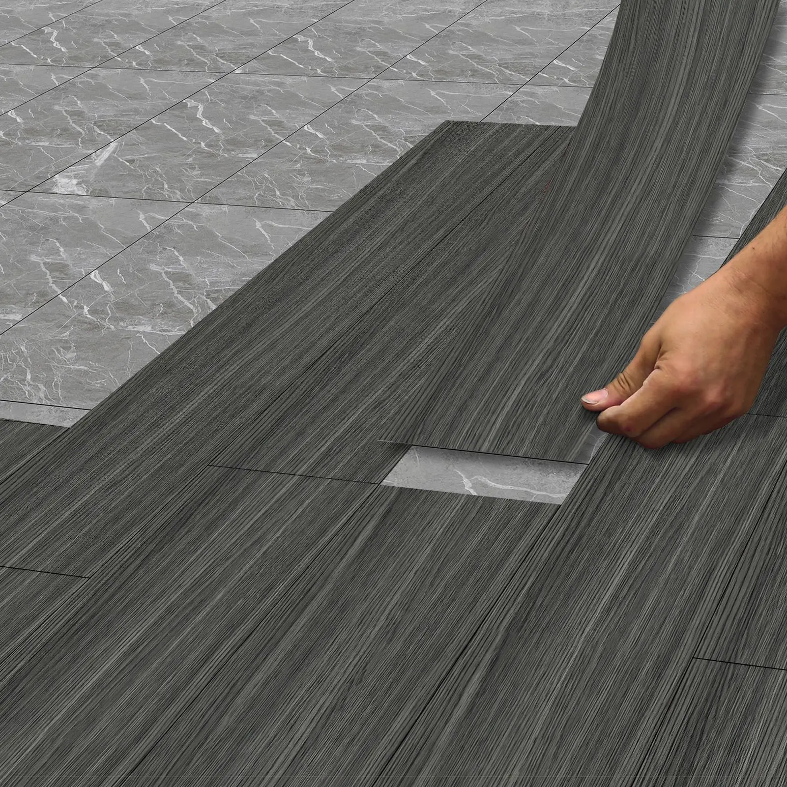 Peel and Stick Floor Tile 20x300cm Wood Grain Waterproof PVC Non Slip Self Adhesive Floor Sticker Stick On Tiles
Peel and Stick Floor Tile 20x300cm Wood Grain Waterproof PVC Non Slip Self Adhesive Floor Sticker Stick On Tiles
